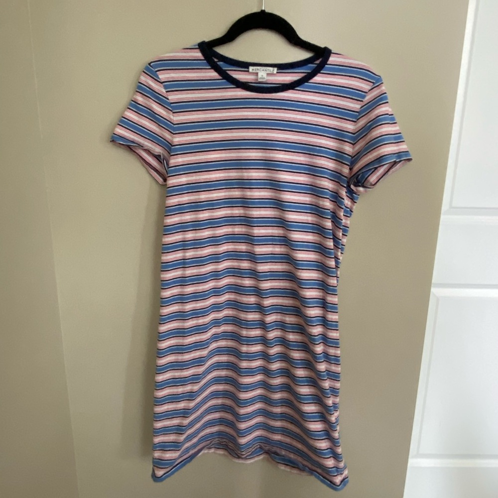 J Crew Striped T-Shirt Dress